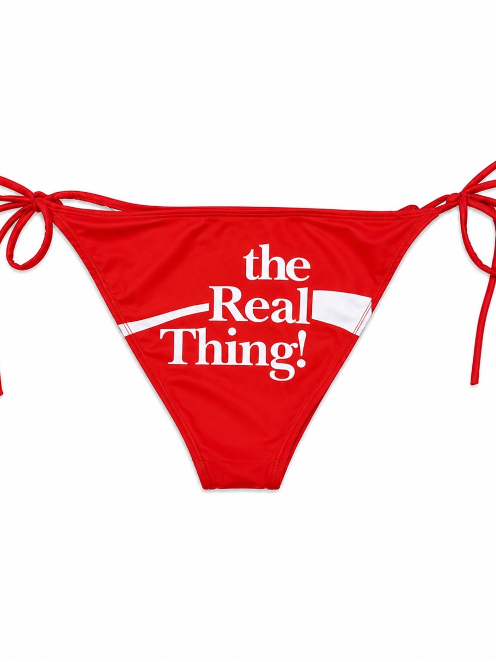 Y2K Coca-Cola Bikini Bottom Tie Side Swimwear Medium